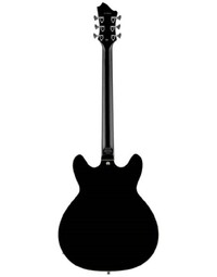 Hagstrom Viking Deluxe Baritone Semi-Hollow Guitar Black Gloss