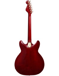 Hagstrom 67 Viking II Semi-Hollow Guitar Wild Cherry Transparent