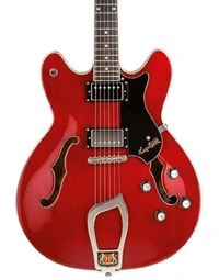 Hagstrom Viking Semi-Hollow Guitar Wild Cherry Transparent Gloss