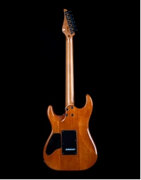 JET Guitars JS-1000 HH Flame Maple Top Electric Guitar Roasted MN Transparent Red Volcano