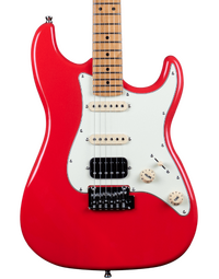 JET Guitars JS-400 Electric Guitar HSS Roasted MN Coral Red