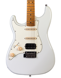JET Guitars JS-400 Left-Handed Electric Guitar HSS Roasted MN Olympic White