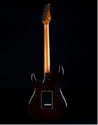 JET Guitars JS-450 Flame Maple Top Electric Guitar HSS RW Transparent Green