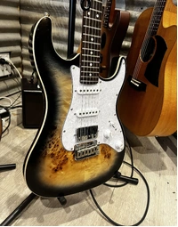 *Scratch & Dent* JET Guitars JS-450 Poplar Burl Top Electric Guitar HSS RW Transparent Brown