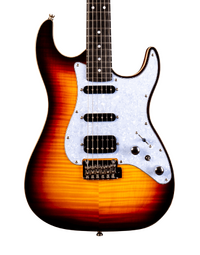 JET Guitars JS-600 Flamed Maple Top Electric Guitar HSS EB Sunburst