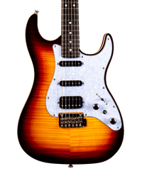 JET Guitars JS-600 Flamed Maple Top Electric Guitar HSS EB Sunburst