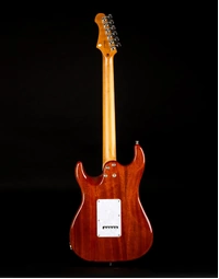 JET Guitars JS-600 HSS Flamed Maple Top Electric Guitar Roasted MN Transparent Green