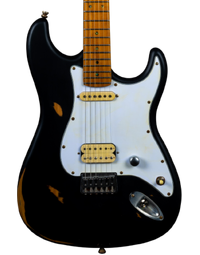 JET Guitars JS-800 Relic Electric Guitar HS Roasted MN Black