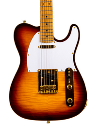 JET Guitars JT-600 Flamed Maple Top Electric Guitar Roasted MN Brown Sunburst