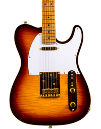 JET Guitars JT-600 Flamed Maple Top Electric Guitar Roasted MN Brown Sunburst