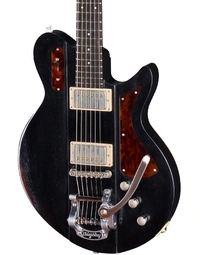 Eastman JULIET/V-B-BK Solid Body Electric Guitar w/ Bigsby Antique Black Varnish