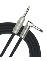 Kirlin 10ft 1/4" Guitar Cable Right Angle to Straight