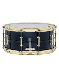 Ludwig L405TBM Supraphonic Aluminium 14 x 6.5" Snare Drum Tube Lugs Brass Hardware Midnight Blue Metallic