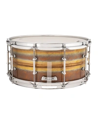Ludwig LB552RT Bronze Phonic 14" x 6.5" Snare Drum Raw Bronze w/Tube Lugs