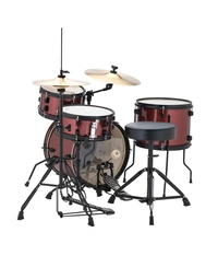 Ludwig LC178X025DIR Questlove The Pocket Kit Poplar 4-Piece 16" Drum Kit Wine Red Sparkle