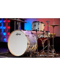 Ludwig LCO50024SDIR Continental Classic Maple/Agathis 4-Piece 22" Shell Pack Silver Sparkle