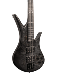 Legator HB4SS Helio Super Shred 4 String Bass Black Burl