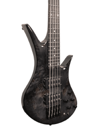 Legator HB5SS Helio Super Shred 5 String Bass Black Burl