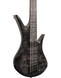 Legator HB5SS Helio Super Shred 5-String Bass Black Burl