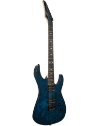 Legator N6SS Ninja Super Shred 6 String Blue Burl