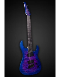 Legator N7FSS Ninja Super Shred 7-String Multi-Scale Quilted Maple Hypernova Blue