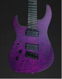 Legator N7FSS Ninja Super Shred 7-String Multi-Scale Left-Handed Electric Guitar Quilted Maple Purple