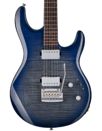 Sterling by Music Man Steve Lukather Signature LK100 Luke Flame Maple Electric Guitar Blueberry Burst