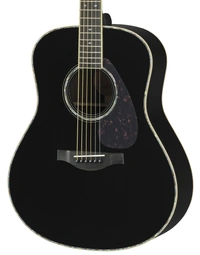 Yamaha LL16D ARE Solid Engelmann / Rosewood Dreadnought Acoustic Guitar w/ Pickup Black