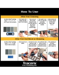Music Nomad MN860 TRACERS 6 Piece Fret Finishing Kit