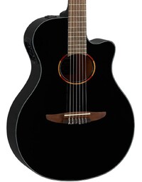 Yamaha NTX1-BL Solid Top Classical Nylon String Guitar w/ Pickup Black