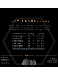 D'Addario NYXL Reg Lite 10-59 7-String Electric Guitar Strings