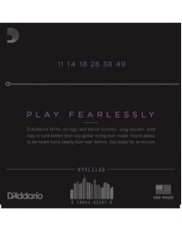 D'Addario NYXL Medium 11-49 Electric Guitar Strings