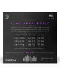 D'Addario NYXL Medium 11-64 7-String Electric Guitar Strings