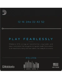 D'Addario NYXL Lite Wound 3rd 12-52 Electric Guitar Strings