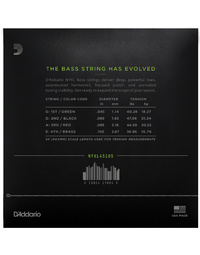 D'Addario NYXL 45-105 Long Scale Bass Guitar Strings