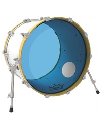 Remo Powerstroke 3 Colortone Blue 22'' Ported Bass Drum Head