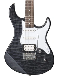 Yamaha PAC212VQM Pacifica Quilt Top Electric Guitar Translucent Black