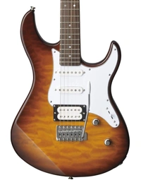 Yamaha PAC212VQM Pacifica Quilt Top Electric Guitar Tobacco Brown Sunburst