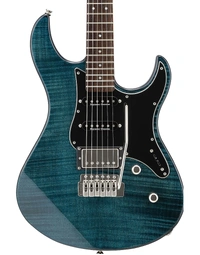 Yamaha PAC612VIIFM Pacifica Flame Maple Electric Guitar Indigo Blue