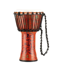 Meinl PADJ1-S-F Rope Tuned Travel Series 8" Synthetic Djembe Pharaoh's Script
