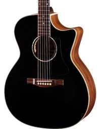 Eastman PCH2-GACE-BK Thermo-Cured Solid Top Grand Auditorium w/ Pickup Acoustic Guitar Black