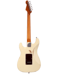 Patina Guitars PS-7 HSS Electric Guitar RW Olympic White Road Worn Nitrocellulose