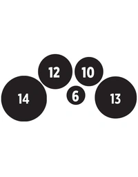 Mapex QLT60234-DK Qualifier Tenor Toms Marching Multi Tom Pack 6", 10", 12", 13", 14" Dark Black