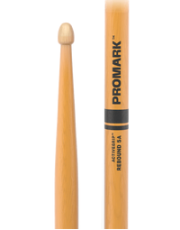 Promark R5AAGC Rebound 5A ActiveGrip Clear Hickory Wood Tip Drumsticks