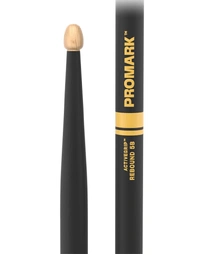 Promark R5BAG Rebound 5B ActiveGrip Hickory Wood Tip Drumsticks