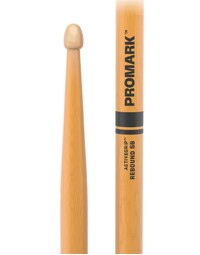 Promark R5BAGC Rebound 5B ActiveGrip Clear Hickory Wood Tip Drumsticks