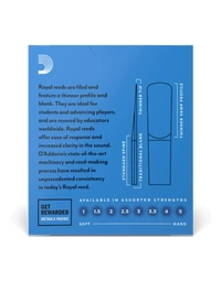 Royal by D'Addario RJB1050 Alto Saxophone Reeds Strength 5.0 10 Pack