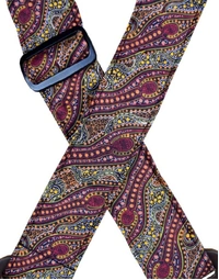 Colonial Leather Aboriginal Art Rag Strap Spirit Dreaming Brown