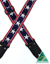 Colonial Leather Jacquard Rag Strap Star