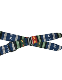 Colonial Leather Ukulele Rag Strap Blue